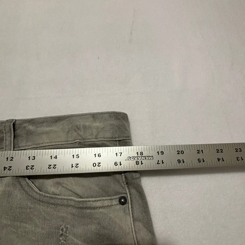 Smoke Rise Mens Gray Distressed Slim Fit Jeans JP22508DTZ Size 34x32 Streetwear
